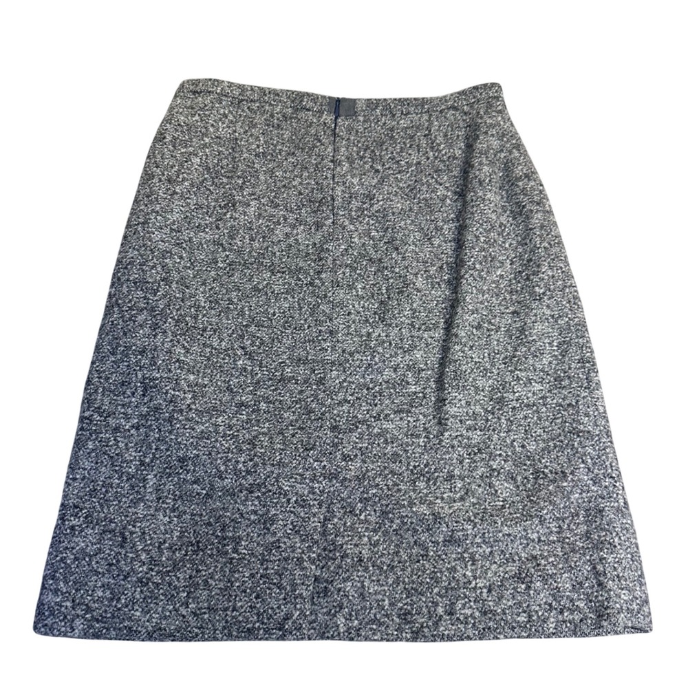 MaxMara Gray Wool Blend Salt and Pepper Pencil Skirt Made in Italy Size 4 28in